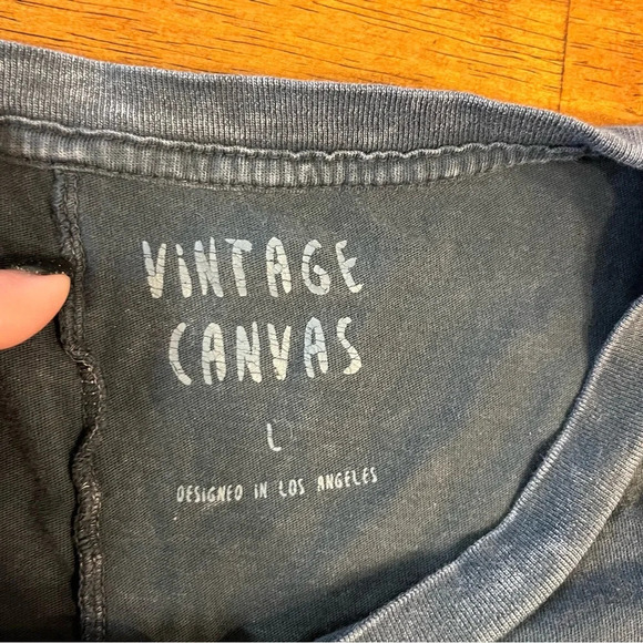 Vintage Canvas RARR Leopard Vintage Long-Sleeve Graphic Tee size Large - Picture 3 of 7